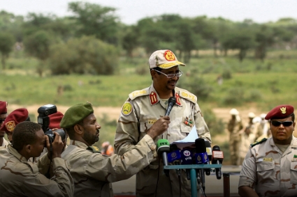 Commander of the Rapid Support Forces Mohamed Hamdan Dagalo, in South Darfur State, in September 2017.
