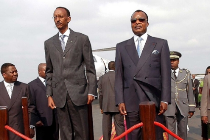 Paul Kagame et Denis Sassou Nguesso.