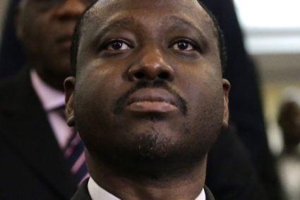 The Ivorian opposition leader Guillaume Soro.