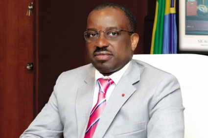 Gabonese oil minister Vincent de Paul Massassa.