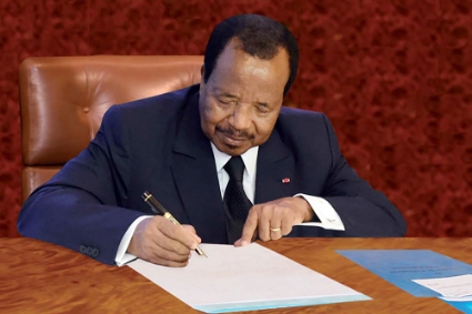 Cameroonian President Paul Biya.