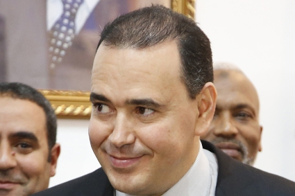 The king's private secretary and Al Mada boss Mounir el-Majidi.