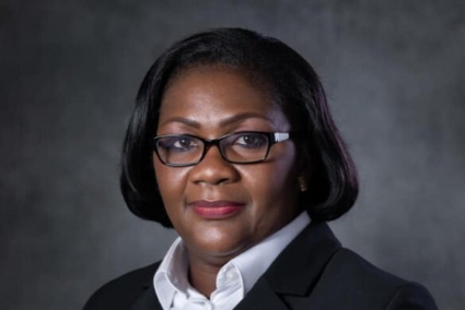 New Gabonese finance minister Nicole Janine Roboty.