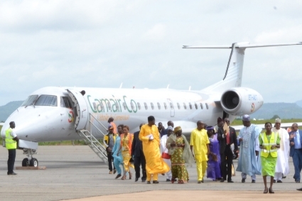 A Camair-Co plane in Garoua, Cameroon.