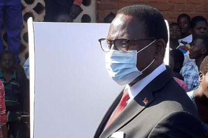 Malawian head of state Lazarus Chakwera.