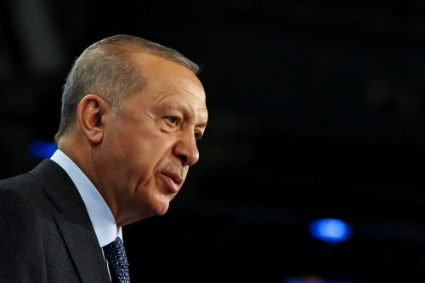 Turkey's president Recep Tayyip Erdogan.