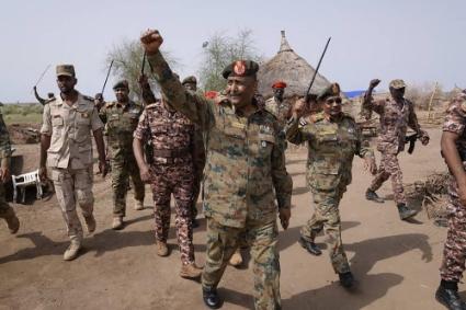 General Abdel Fattah al-Burhan, chairman of Sudan's Sovereign Council and commander of the army, in Khartoum on 27 June 2022.