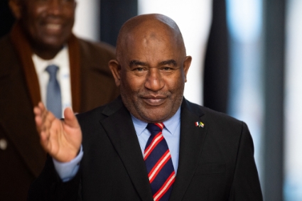 Comoros President Azali Assoumani in Paris on 11 November 2021.