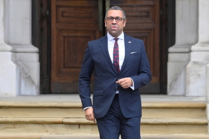 The British Foreign Secretary James Cleverly in London, 22 November 2022.