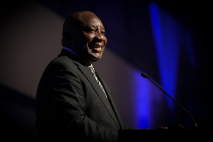 South African president Cyril Ramaphosa in Cape Town, on 6 December 2022.