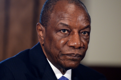 Former Guinean president Alpha Condé.