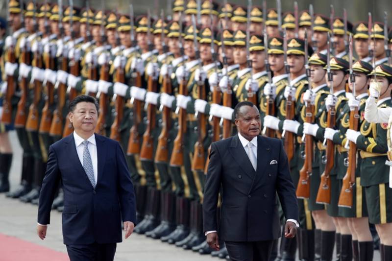 China's President Xi Jinping and Congo Republic President Denis Sassou Nguesso.