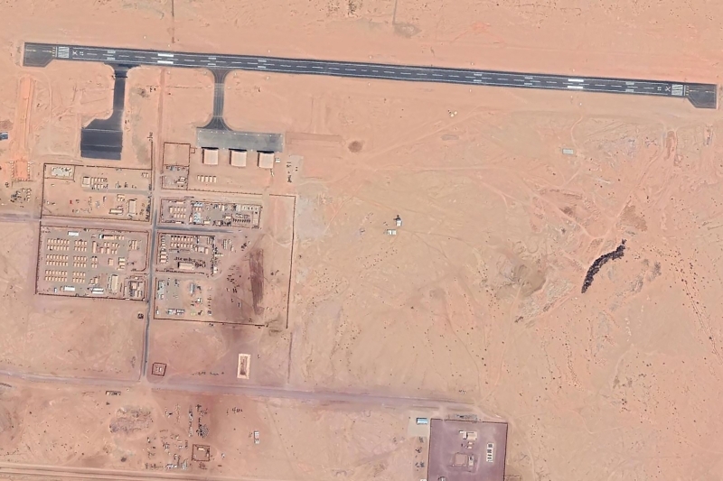 The USAF air base in Agadez, a key building site for Gecoba, the group of Khalidou Moussa Ba.