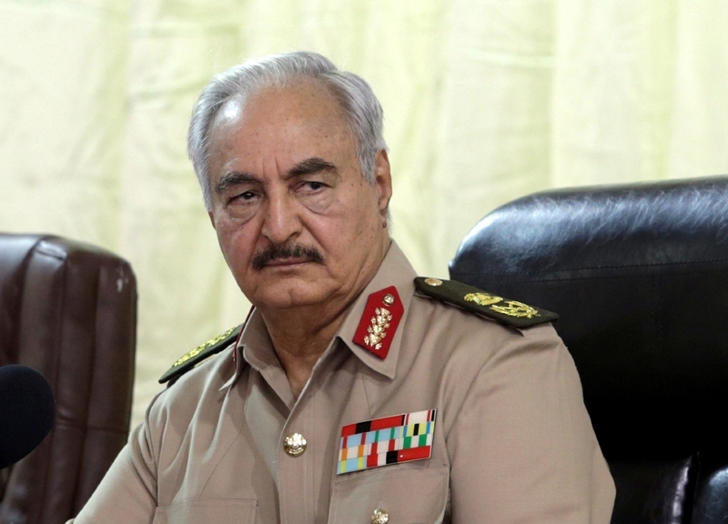 General Khalifa Haftar is in a power struggle with PM Fayez Sarraj over Fezzan region.