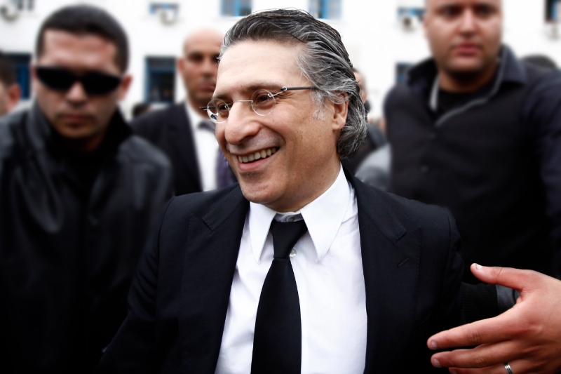 Nabil Karoui, candidate for the presidential election of November in Tunisia.