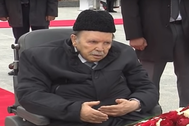 Abdelaziz Bouteflika in the El Alia Cemetery’s “martyrs’ square” on November 1.