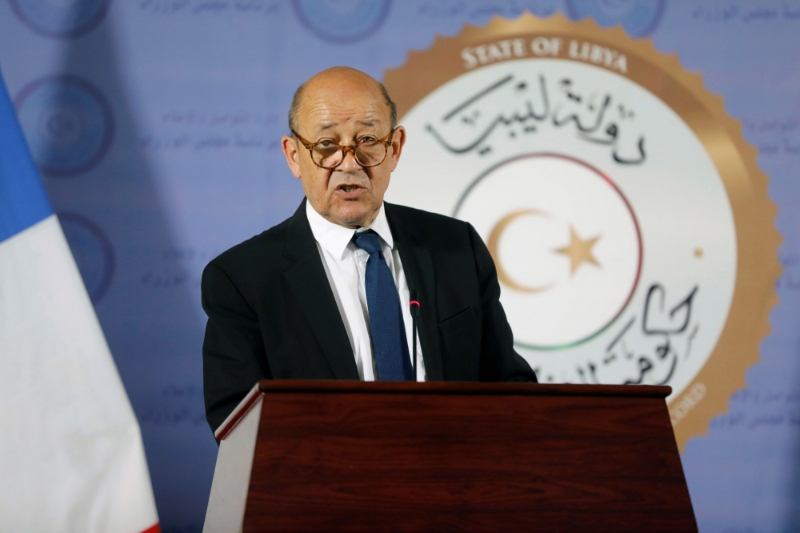 French foreign minister Jean-Yves Le Drian.