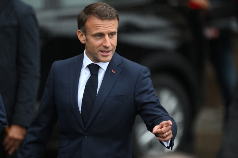 French president Emmanuel Macron in Paris on 21 September 2023.