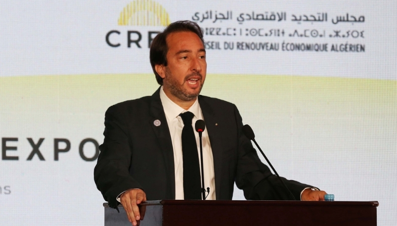 Kamel Moula, president of the Algerian employers' federation, in Algiers on 20 October 2022.
