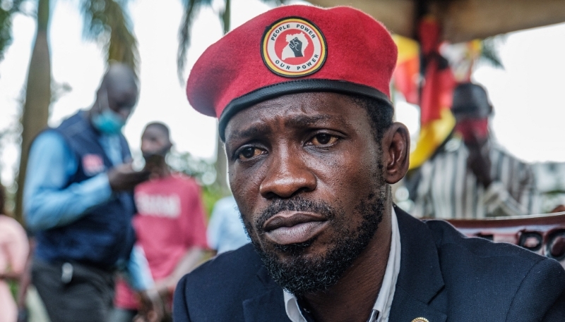 Robert Kyagulanyi, aka Bobi Wine, in Magere, Uganda, 26 January 2021.