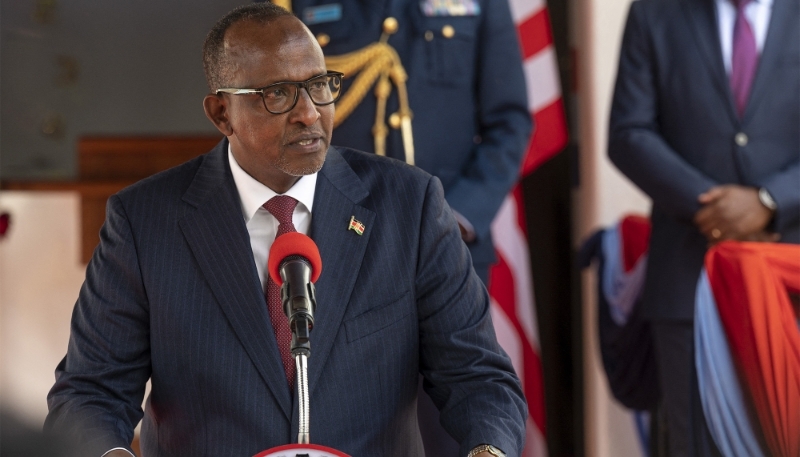 Kenyan defence minister Aden Duale in Nairobi on 25 September 2023.