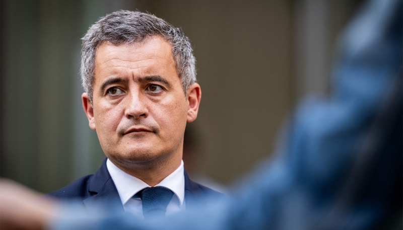 French interior minister Gérald Darmanin in Paris on 9 October 2023.