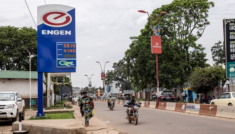 An Engen petrol station in Lubumbashi on 22 December 2023.