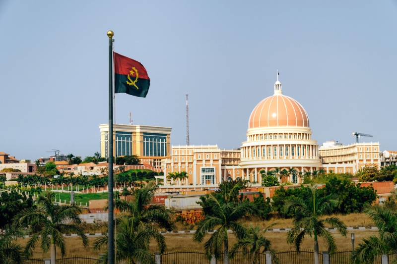 The Parliament Building in Luanda, Angola.