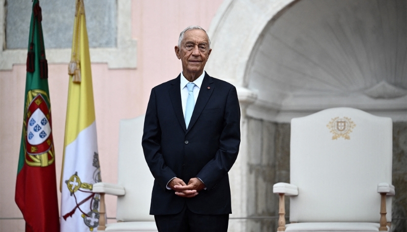 Portuguese president Marcelo Rebelo de Sousa at the Belem National Palace in Lisbon on 2 August 2023.