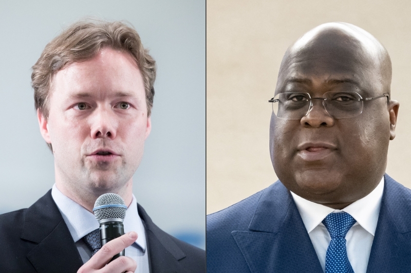 ERG CEO Benedikt Sobotka and Congolese President Félix Tshisekedi.