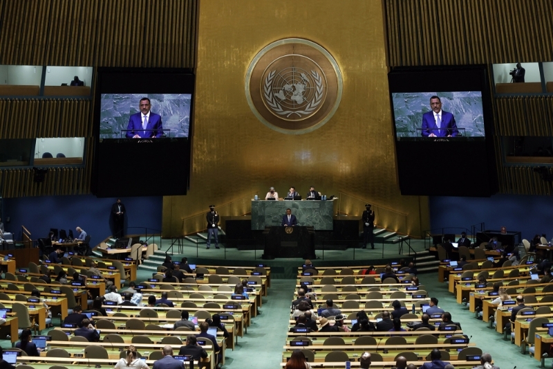 Mohamed Bazoum, during the previous United Nations General Assembly, in September 2022.