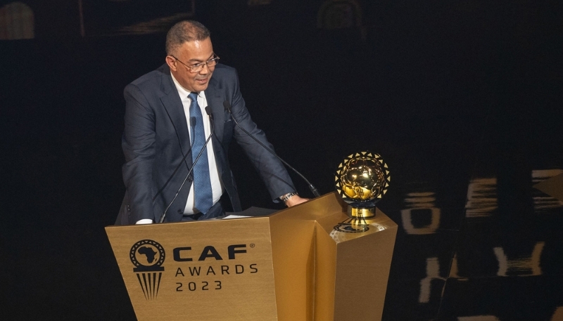 Fouzi Lekjâa, budget minister and president of the Moroccan football federation, in Marrakech in December 2023. 