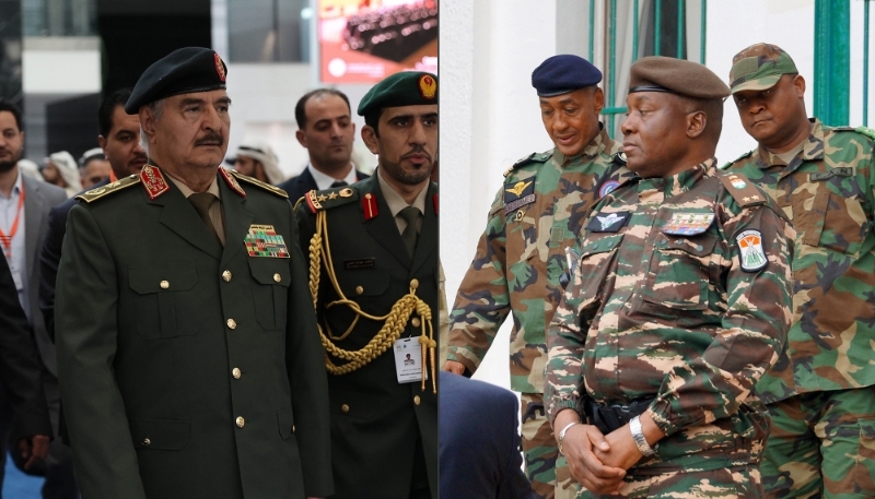General Khalifa Haftar (left) and General Abdourahamane Tchiani.
