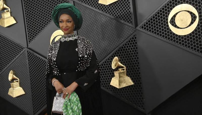 Nigerian minister of culture Hannatu Musawa at the Grammy Awards in Los Angeles on 4 February 2024.