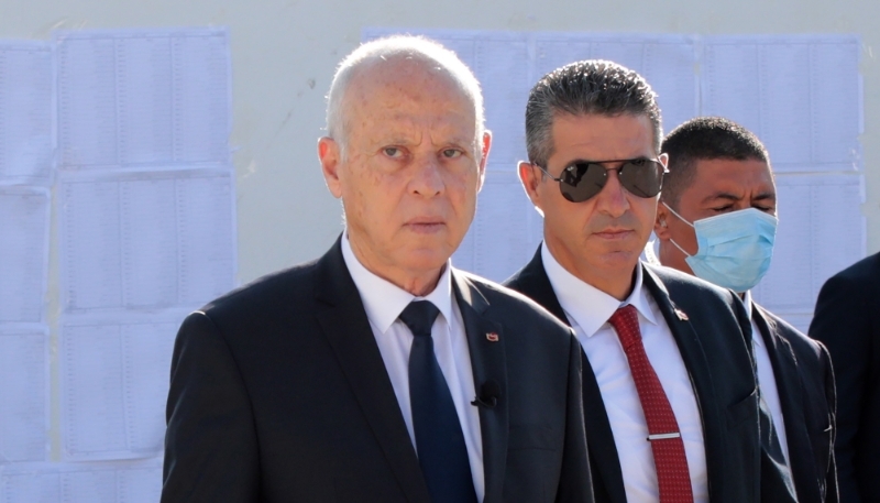 Tunisian president Kais Saied.