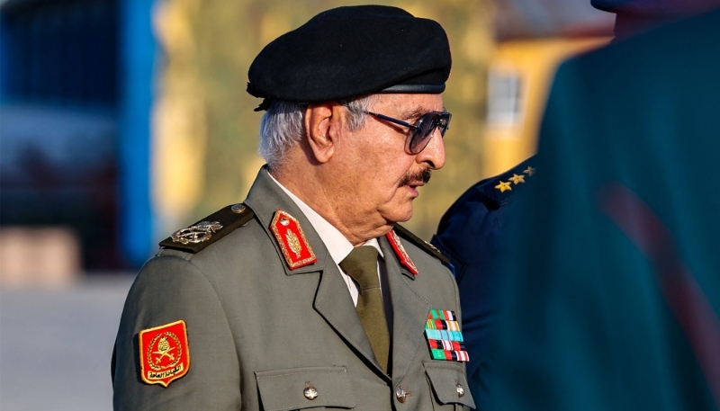 Khalifa Haftar, leader of the Libyan National Army.