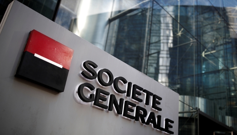 Société Générale headquarters at La Défense business district near Paris.