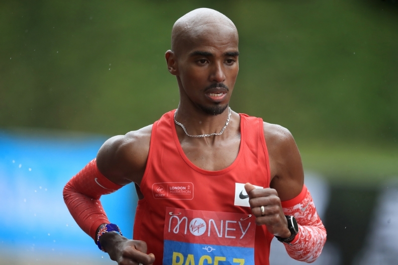 British Somali-born athlete Mohamed Muktar Jama Farah, known as Mo Farah.