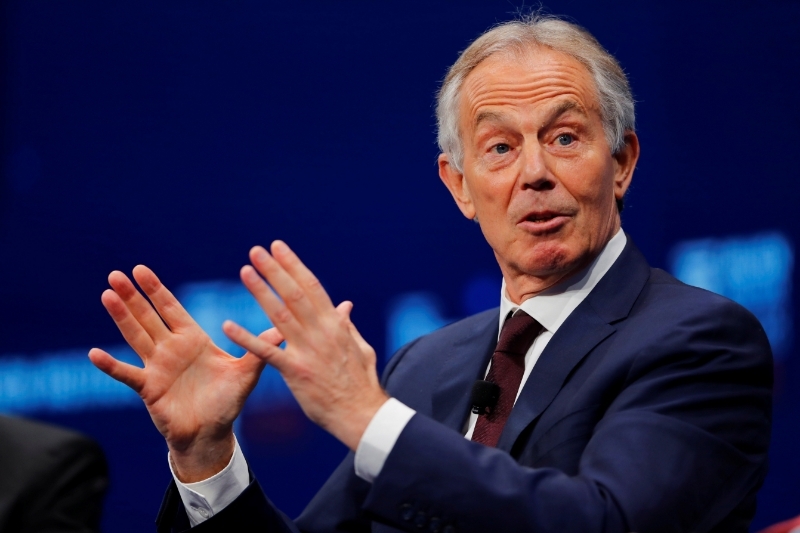 British former prime minister Tony Blair.