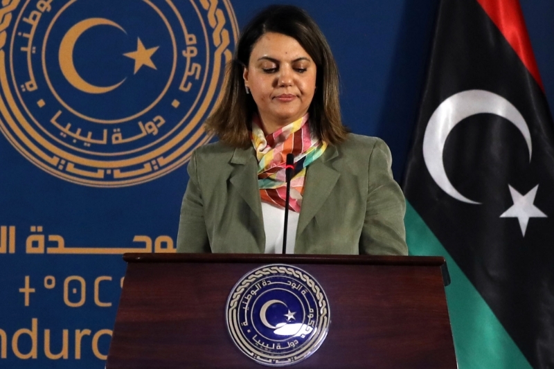 Najla al-Mangoush, Libyan Foreign Minister.