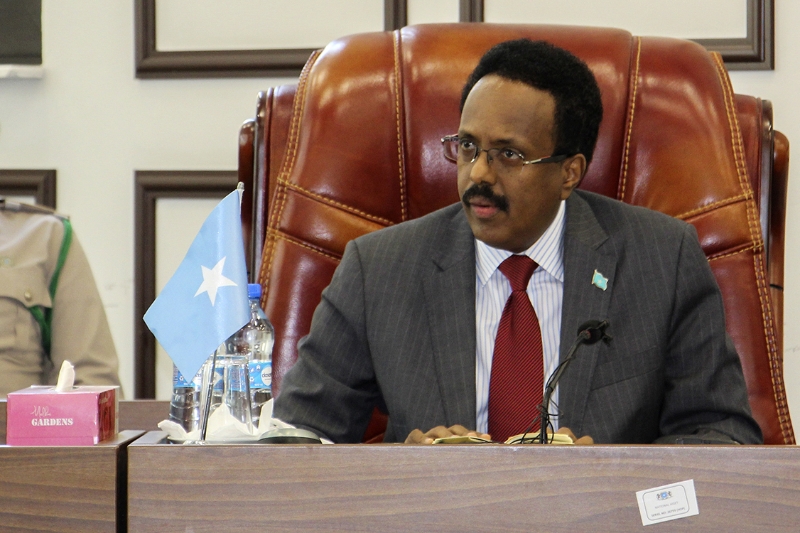 Somalia's president Mohamed Abdullahi Mohamed, aka Farmajo.