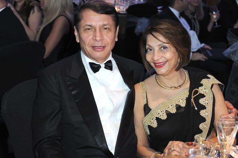 Mahesh Patel with his wife Rashmi.
