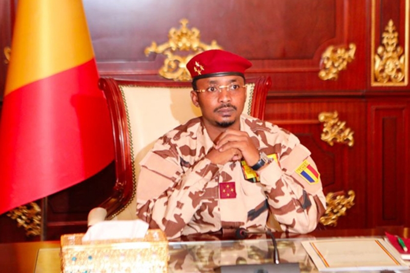 Chad's interim leader Mahamat Idriss Deby.