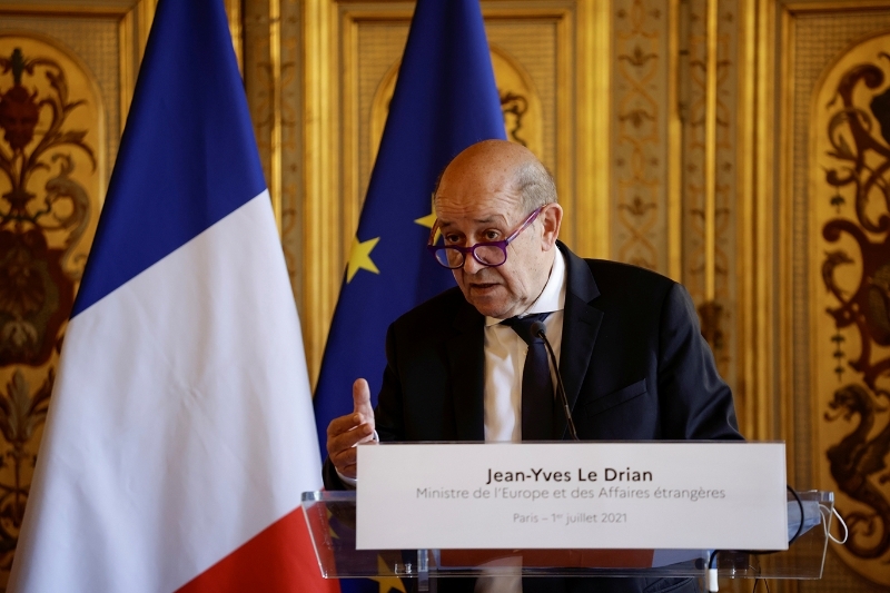 France's Minister for Foreign Affairs Jean-Yves Le Drian.