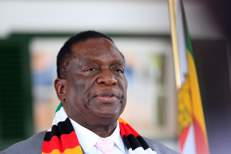 Zimbabwean president Emmerson Mnangagwa.