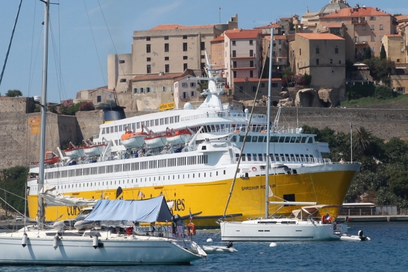 The Kevalay Queen in 2013 in Calvi, France, then operated by Corsica Ferries under the name Sardinia Regina.