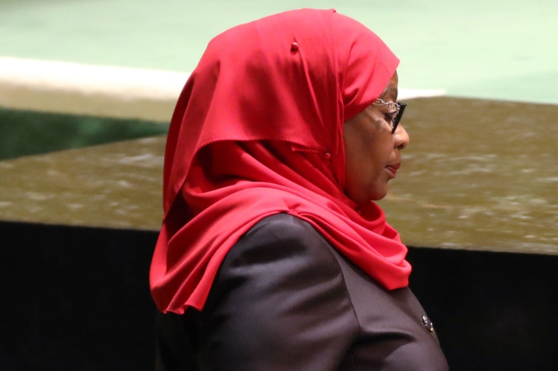 The President of Tanzania, Samia Suluhu Hassan.