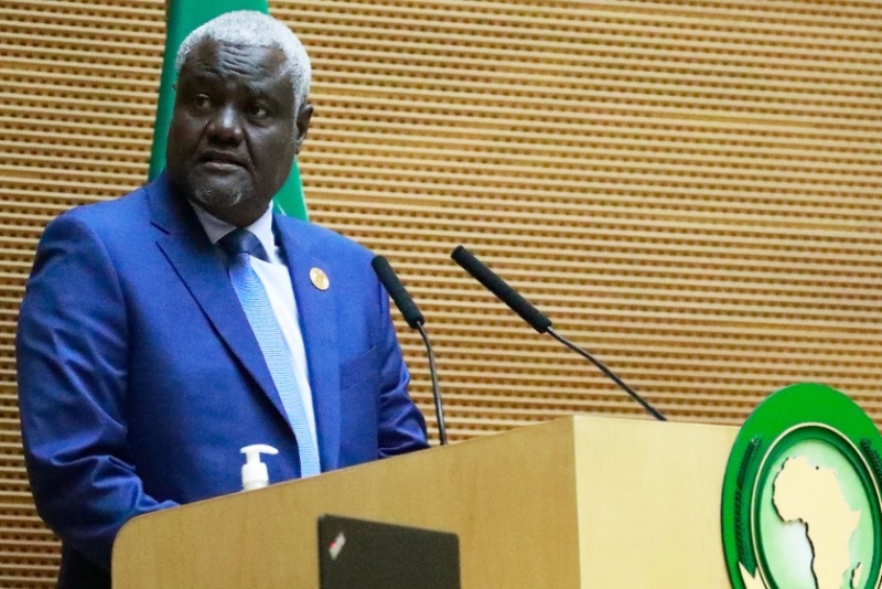 The Chairperson of the African Union Commission Moussa Faki.