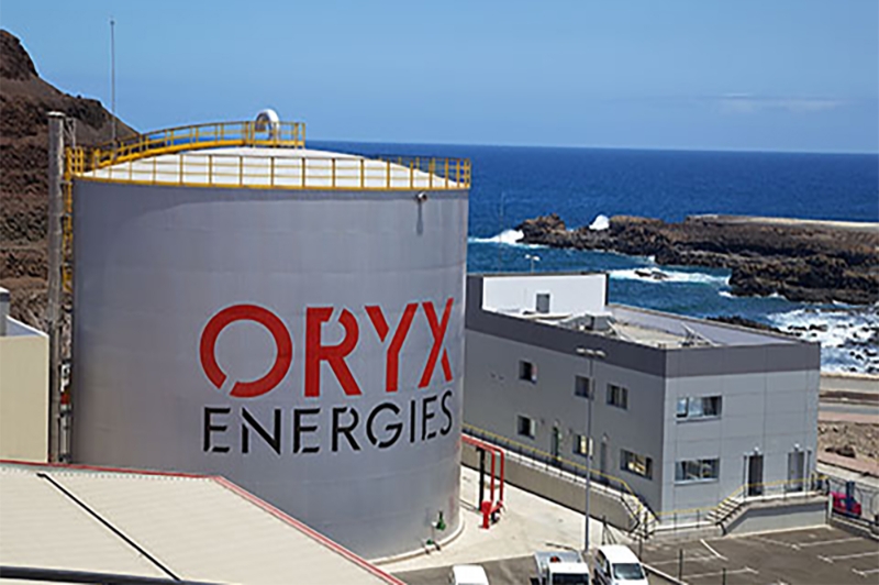 Oryx Energies's fuel and gas oil terminal at Las Palmas in the Canary Islands, strategically placed to supply Mauritania.