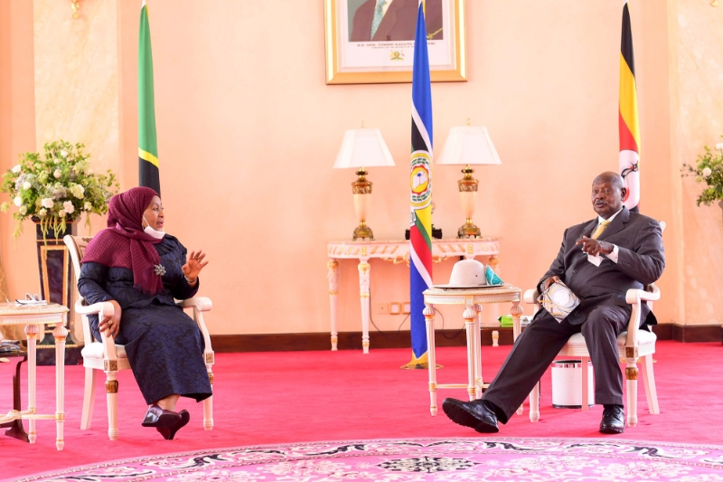 Tanzanian President Samia Suluhu Hassan, and Ugandan Head of State Yoweri Museveni.